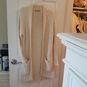 Rubbish Cream Open-Front Cardigan